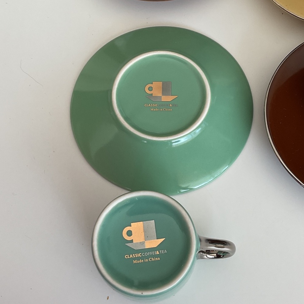 Saks Fifth Avenue Multicolor Espresso Mug Set. NWT - Picture 5 of 10